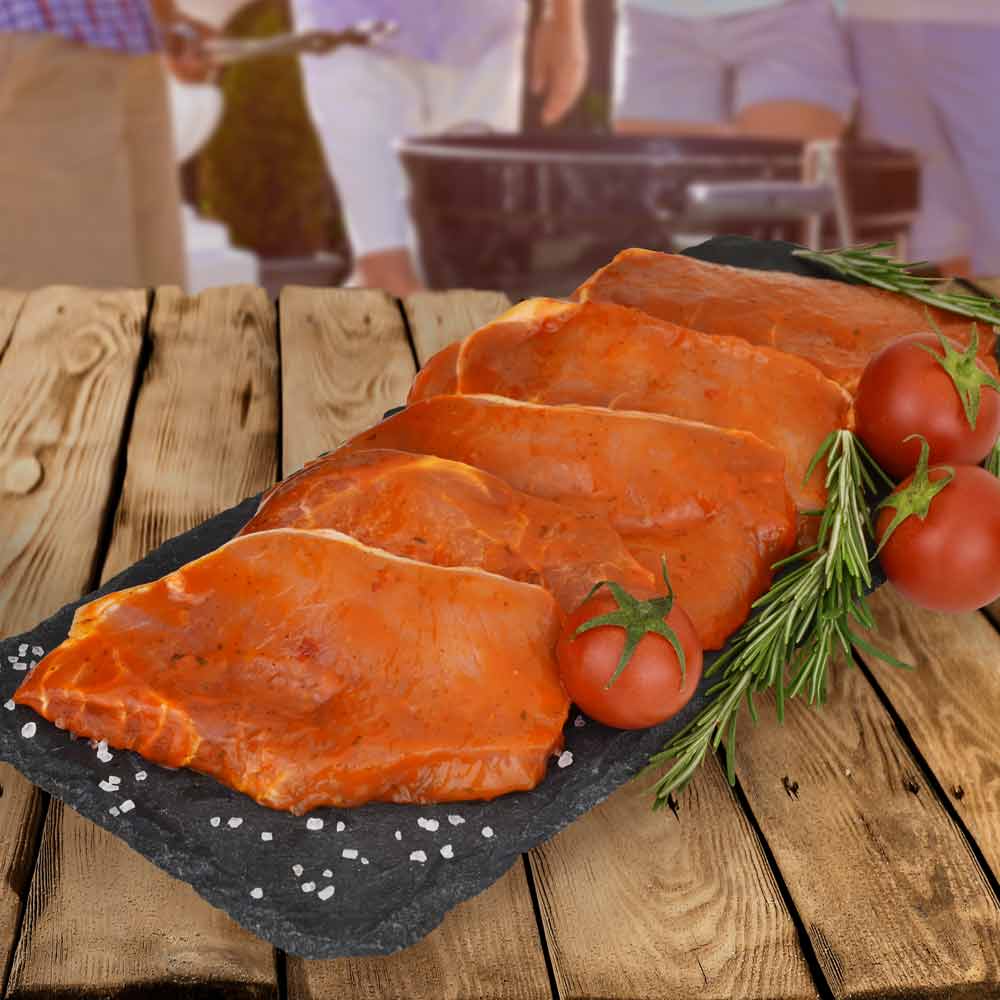 Schweinelachssteaks Paprika ca. 500g