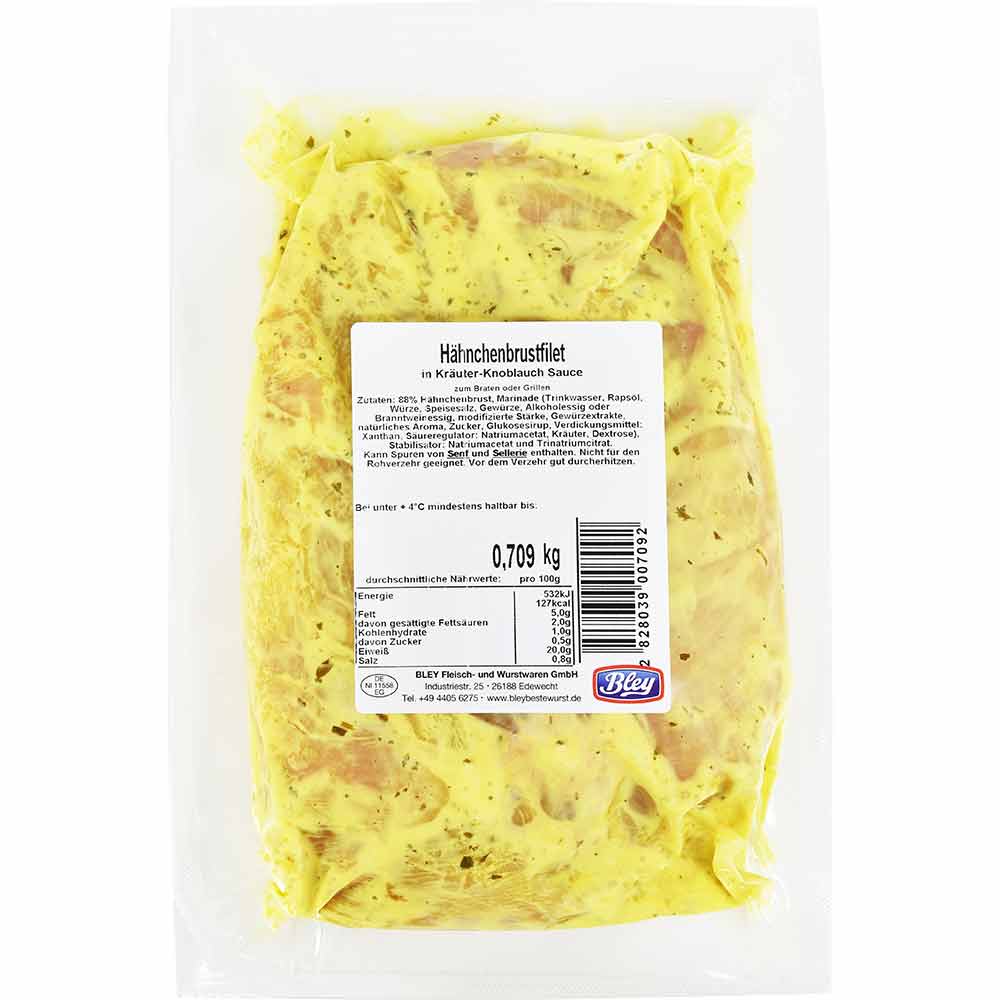 Hähnchenbruststeaks Kräuter-Knoblauch ca. 600g