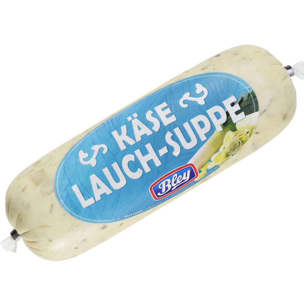Käse-Lauch-Suppe im Schlauch