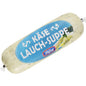 Käse-Lauch-Suppe im Schlauch