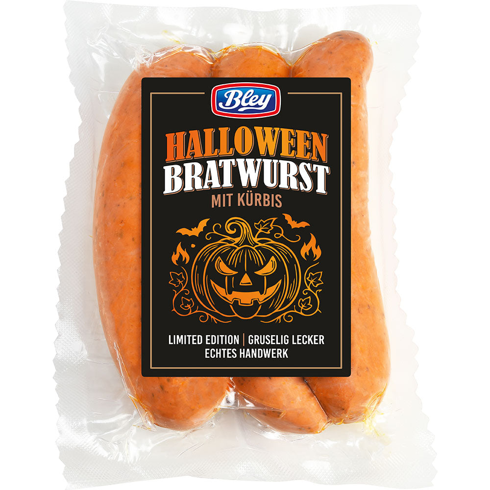 Halloween Bratwurst mit Kürbis 3 a 90g