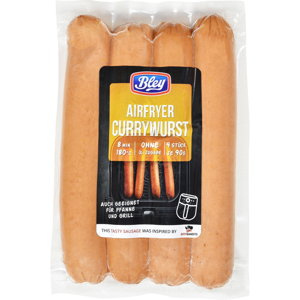 Airfryer-Currywurst